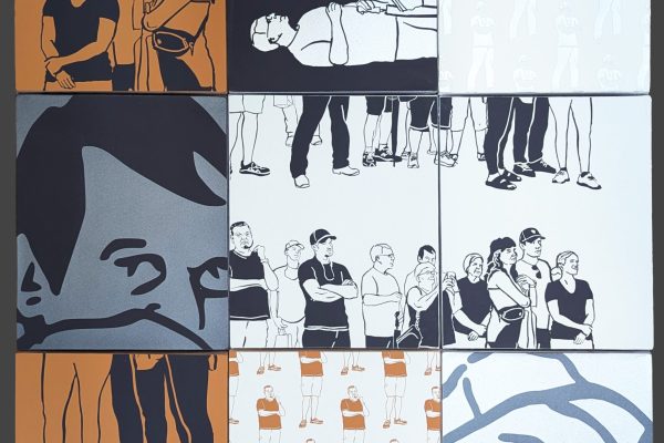 Friday Night Jamboree by Nick Cassway Painting Computer Cut Stencils